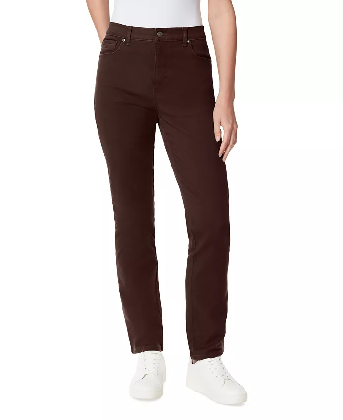 

Женские джинсы Amanda Colored Twill Straight Leg Gloria Vanderbilt, коричневый