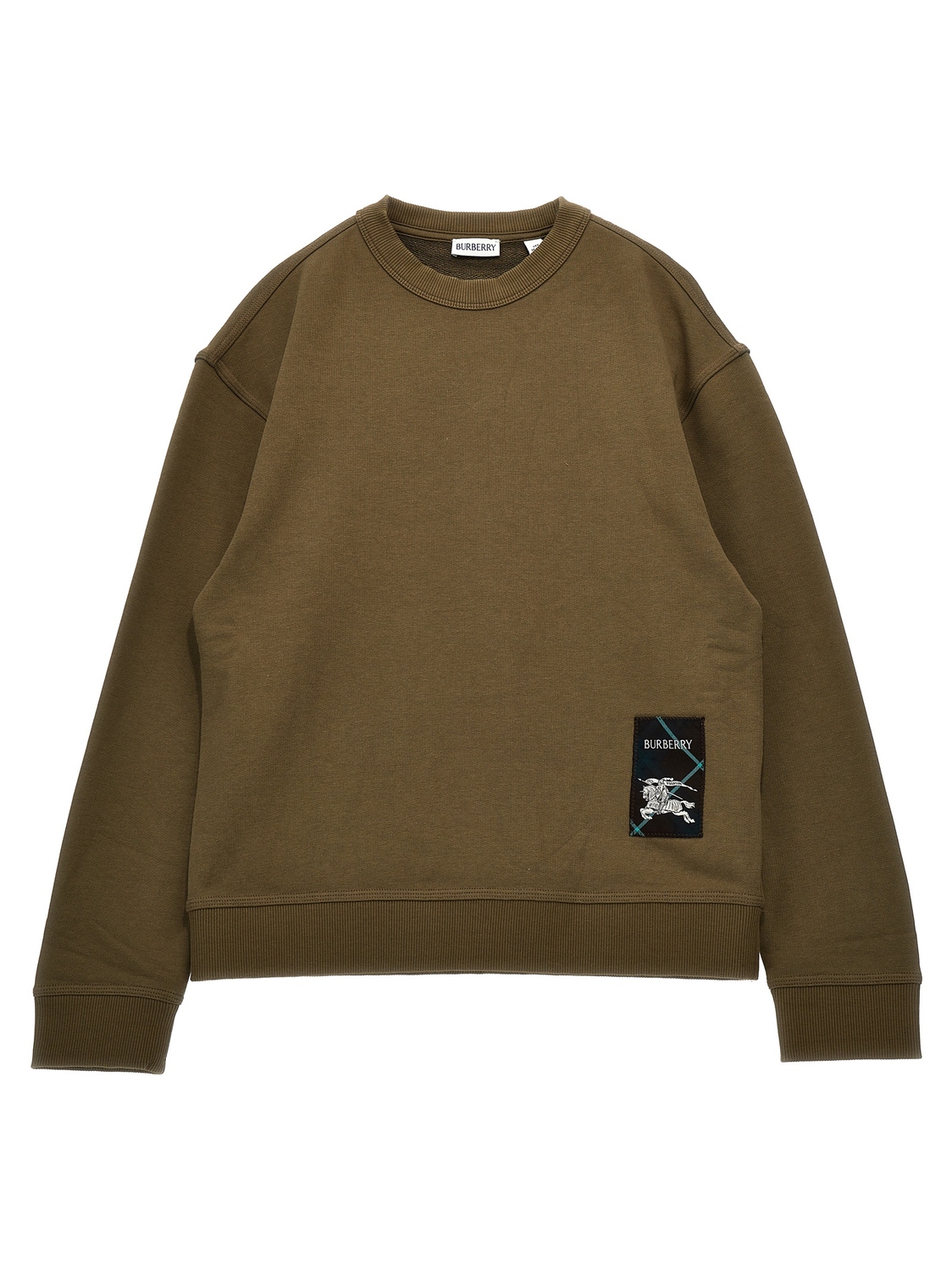 

Свитшот с логотипом BURBERRY, зеленый