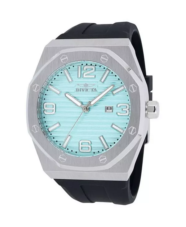 

Мужские кварцевые часы Huracan 45773 с тремя стрелками и бирюзовым циферблатом Invicta, black