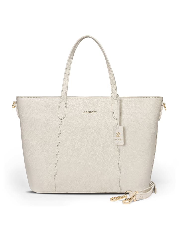 

Шоппер Lazarotti Bologna Leather Shopper Tasche Leder 31 cm, цвет cream