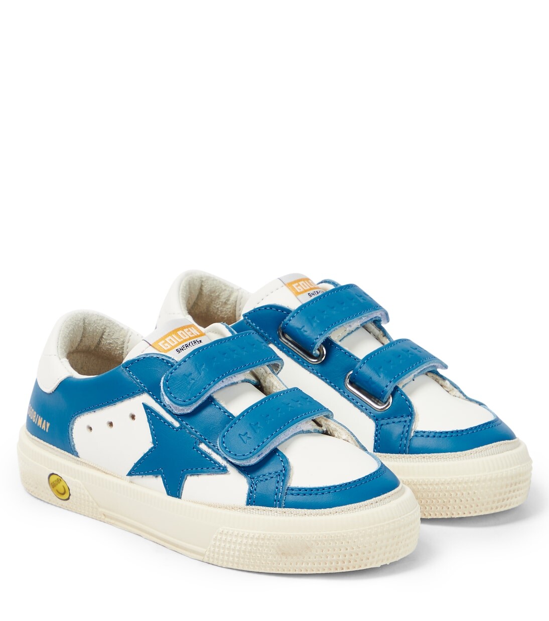 

Кожаные кроссовки may school Golden Goose Kids, мультиколор