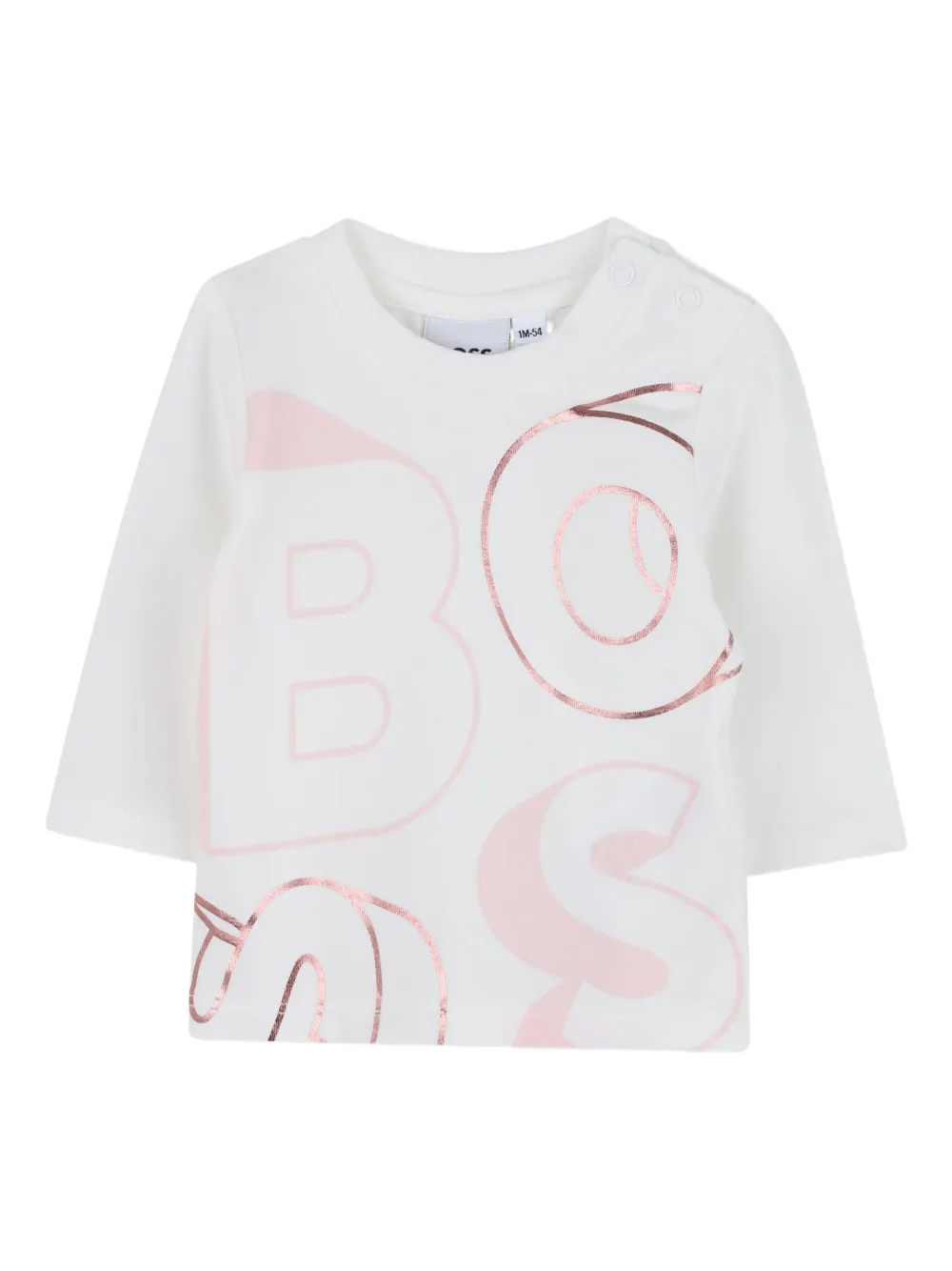 Спортивный костюм с логотипом BOSS Kidswear, розовый — фото 2