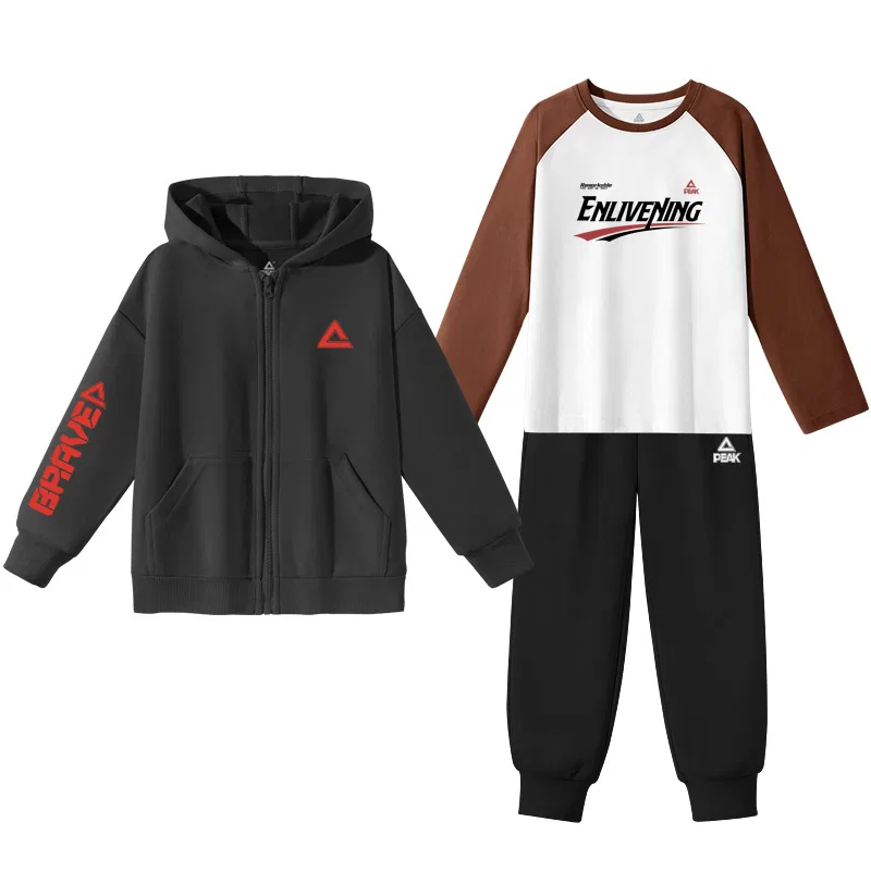 Детский спортивный костюм PEAK Black/PK Red