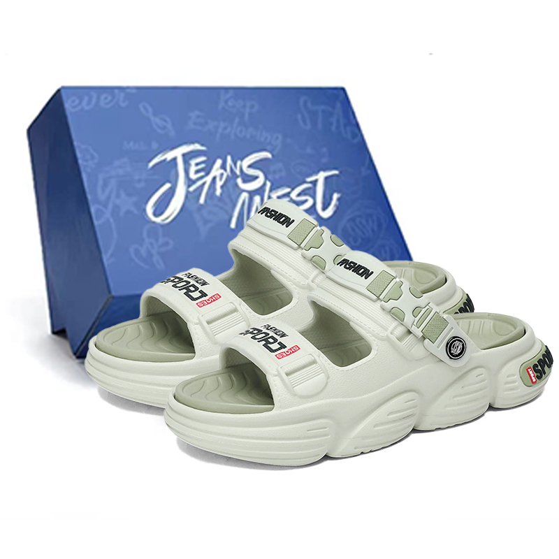 

JEANSWEST Пляжные сандалии мужские синие авокадо зелёные, цвет Avocado Green