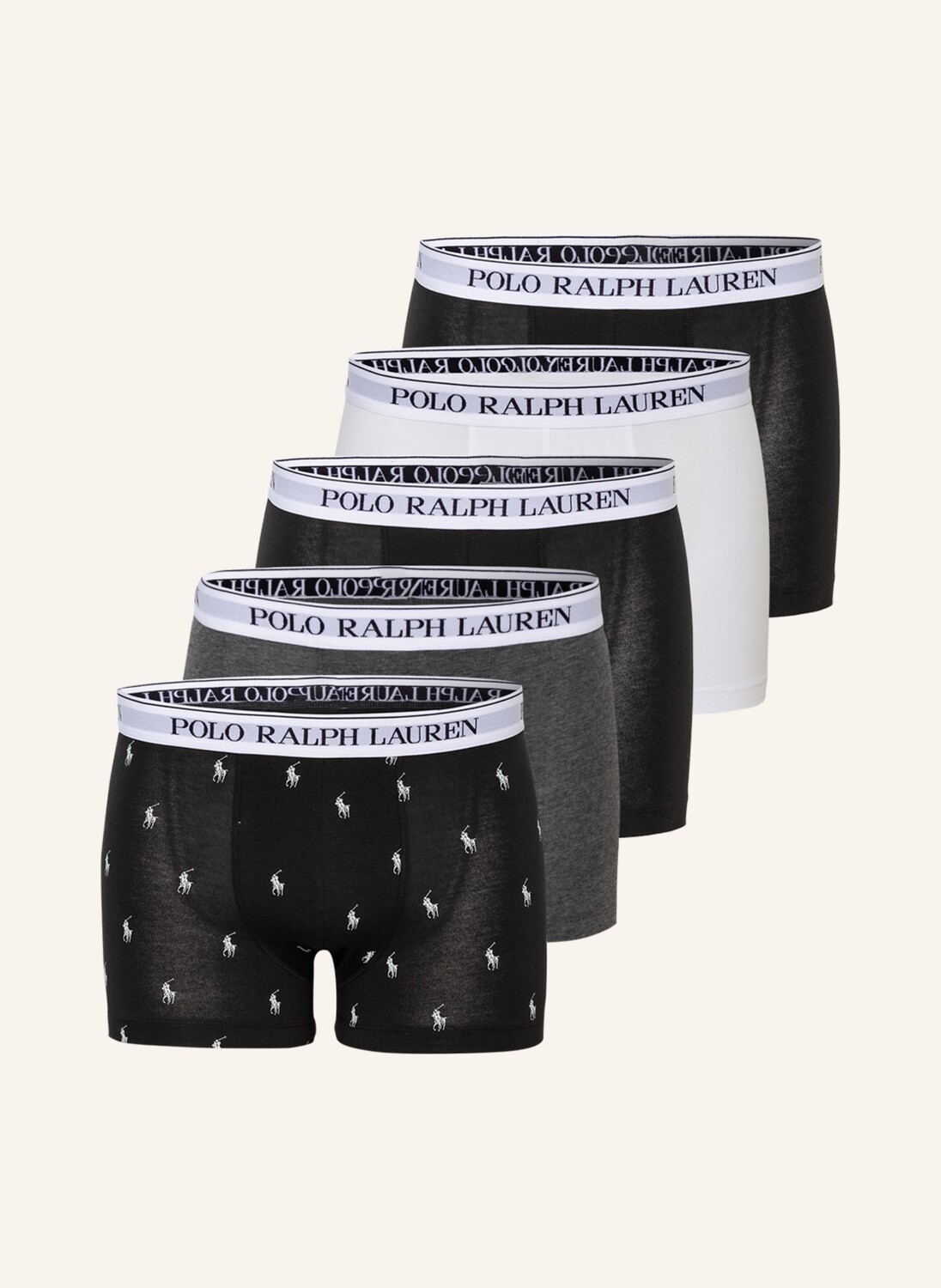 

Упаковка из 5 боксеров. Polo Ralph Lauren, черный