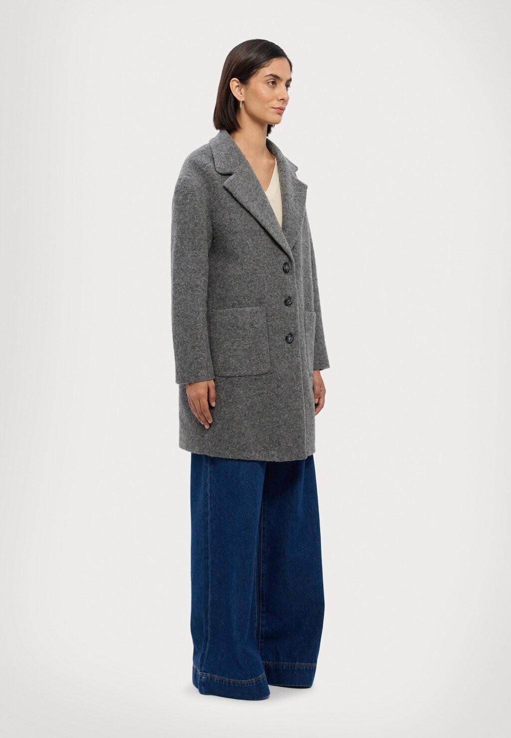 

Классическое пальто MAGGIE COAT STUDIO ID, серый
