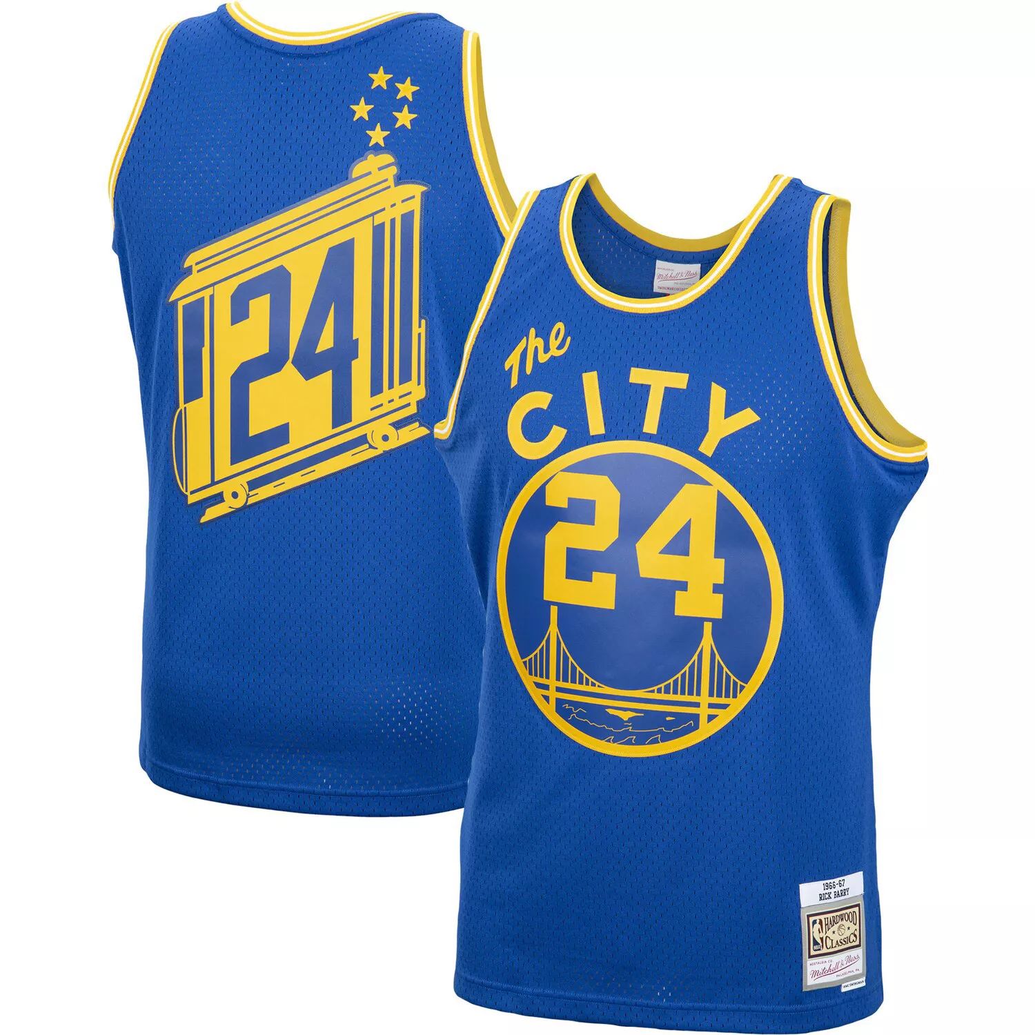 

Мужская майка Mitchell & Ness Rick Barry Royal Golden State Warriors 1966-67 Hardwood Classics Swingman