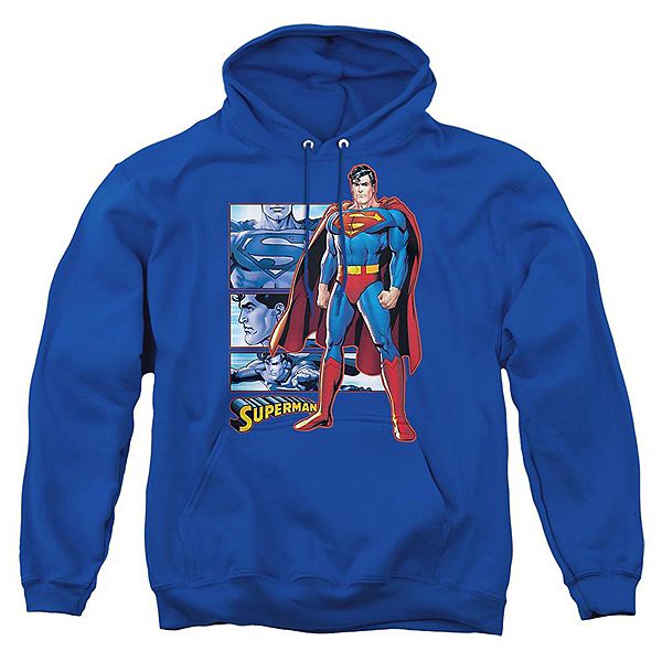 

Толстовка с капюшоном adult pull over с панелями superman justice league of america Licensed Character