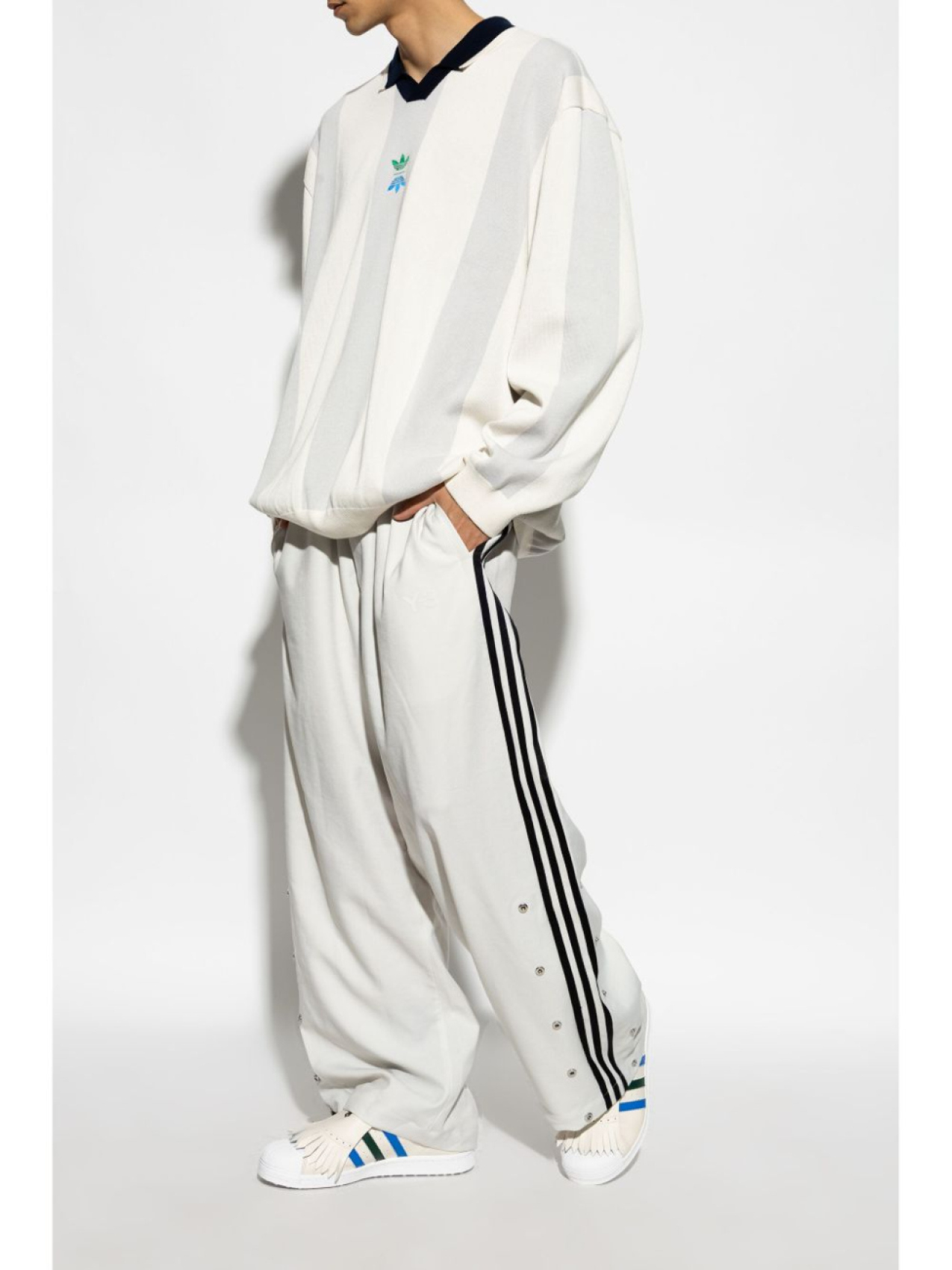 Кроссовки Adidas Superstar "Rolling Links Spikeless", белый — фото 3