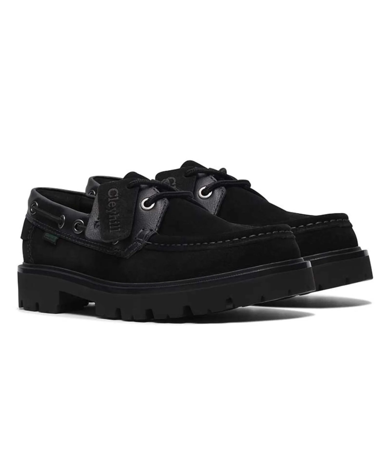 Мужские мокасины из натуральной кожи Cleyhill Boat Clarks коричневые — фото 2