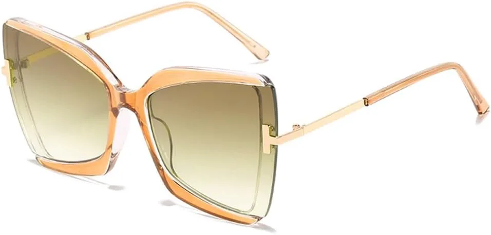 

Женские солнцезащитные очки-бабочки, модные солнцезащитные очки для уличной фотографии на открытом воздухе, очки с защитой от УФ-излучения UV400 KTUCN, C3