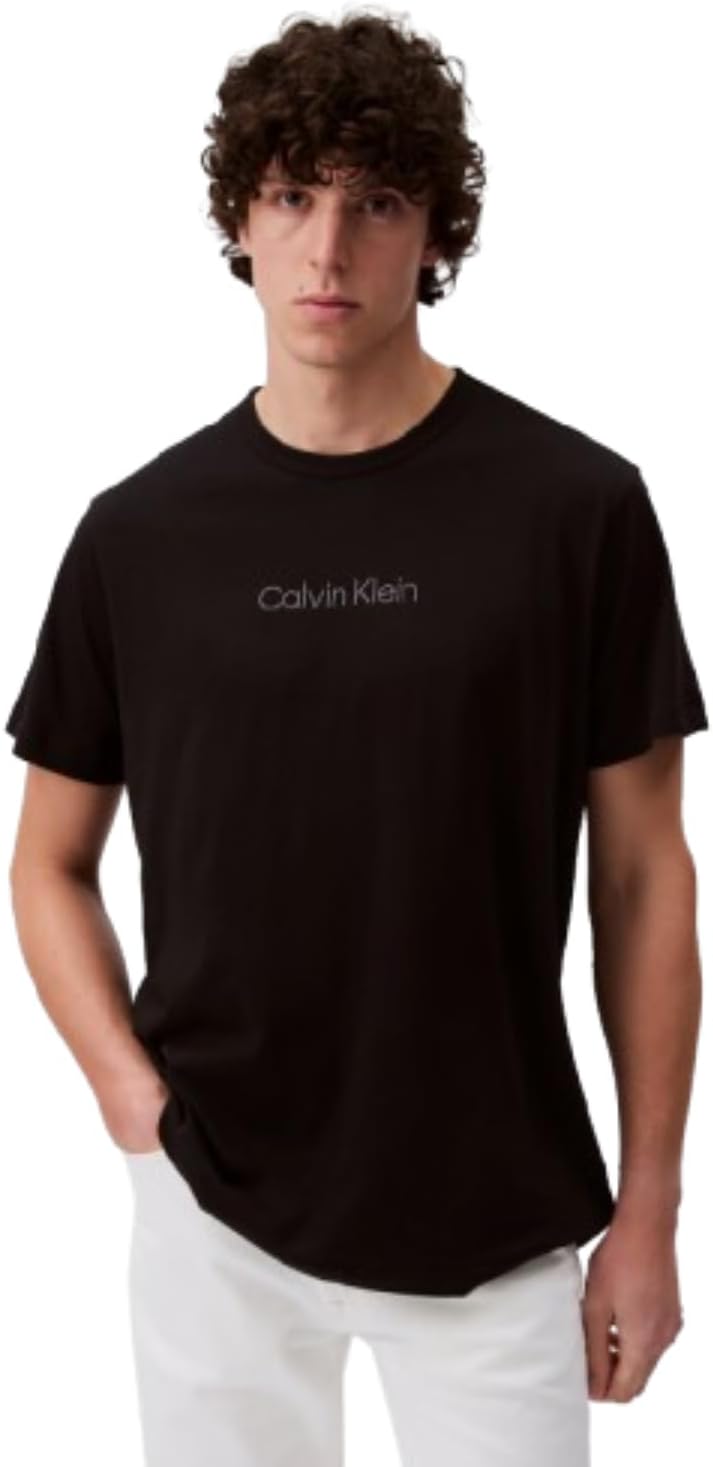 

Мужская футболка для сна с логотипом Calvin Klein, Black
