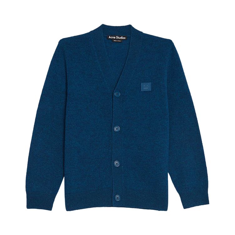 

Кардиган Acne Studios Kids Wool Cardigan Indigo Melange, синий