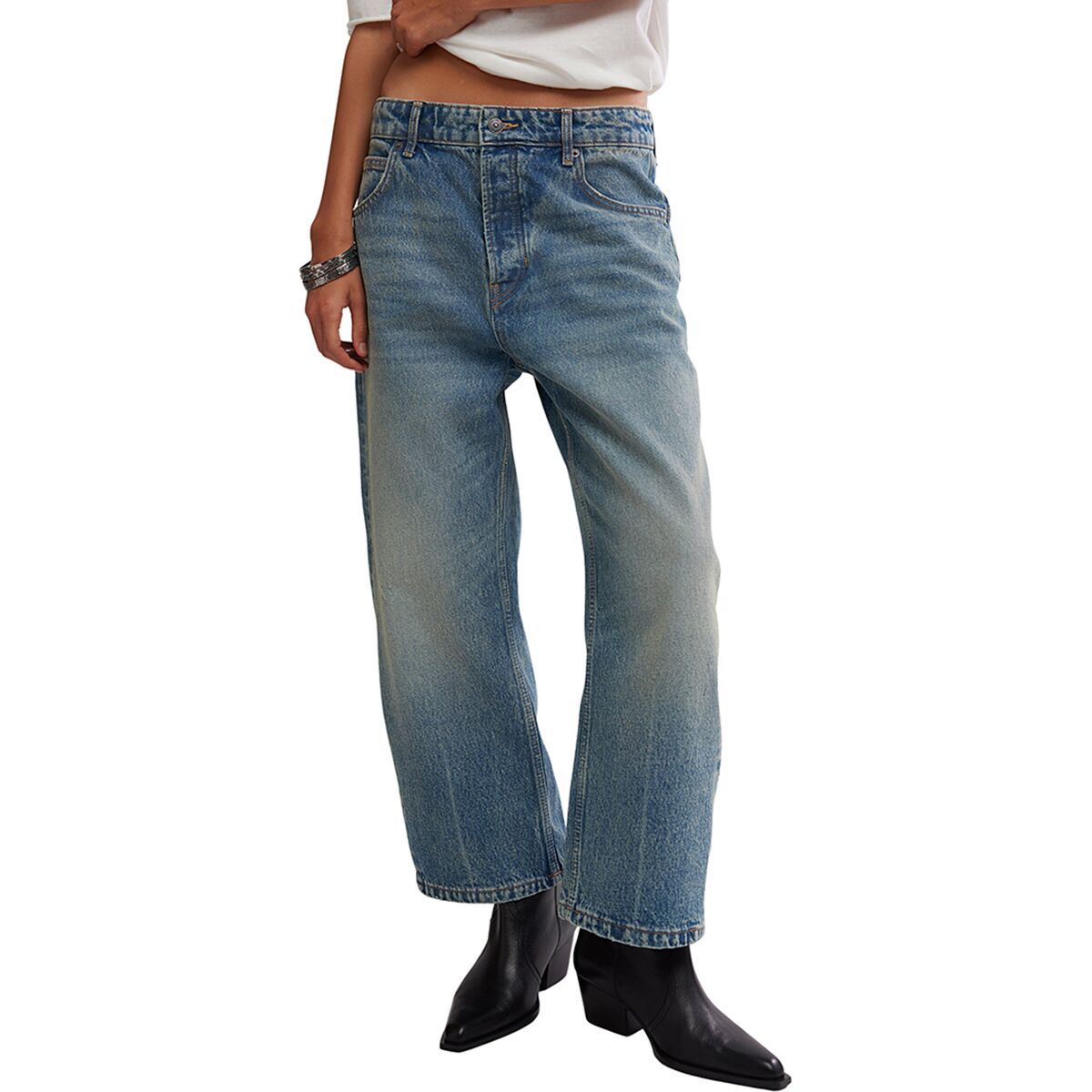 

Глубокие расклешенные брюки Free People, цвет from beyond