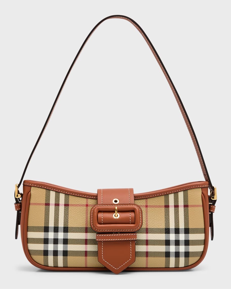 

Сумка через плечо с пряжкой в ​​клетку Burberry