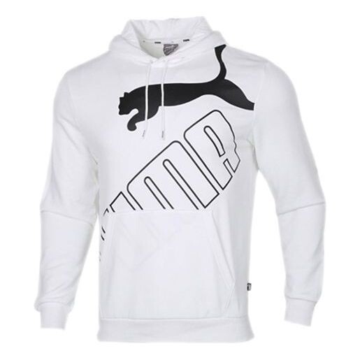 

Толстовка casual sports knit hooded long sleeves white Puma, белый
