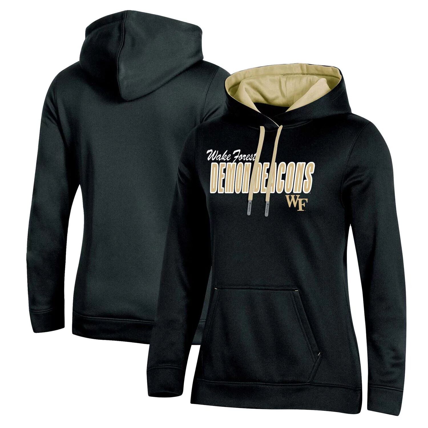 

Женский пуловер с капюшоном Champion Black Wake Forest Demon Deacons Team Champion