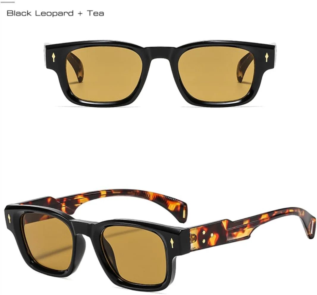 

Солнцезащитные очки с защитой UV400 | Градиентные заклепки, панк-синий | для женщин и мужчин, для занятий спортом на открытом воздухе и вождения DSVIGF, Black Clear