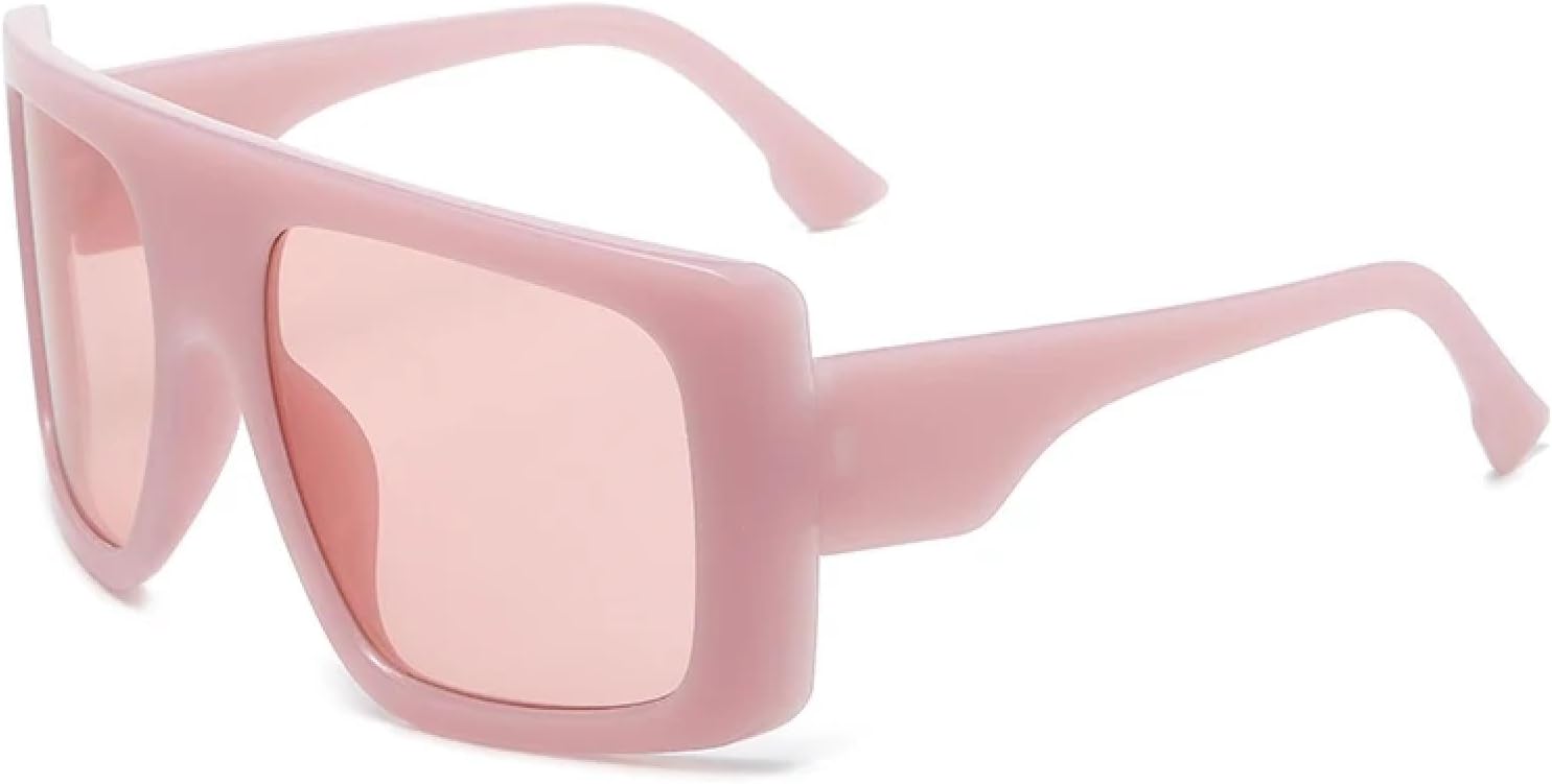 

Большие солнцезащитные очки для женщин в стиле ретро, ​​черные градиентные солнцезащитные очки для мужчин, солнцезащитные очки в большой оправе с защитой от УФ-излучения UV400 TKKTLLT, Jelly Pink