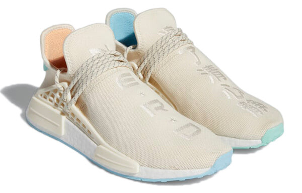Кроссовки x pharrell x nerd nmd hu Adidas, белый — фото 4
