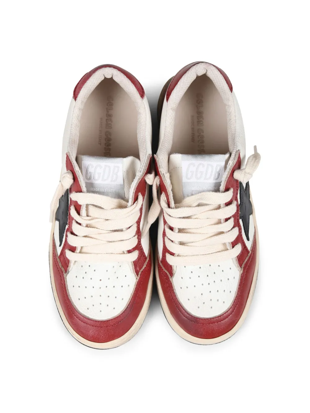 Кеды Ball Star Golden Goose Kids, красный — фото 3
