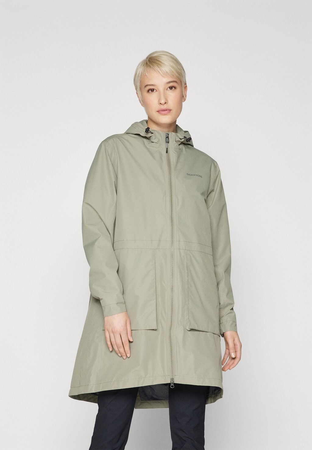

Куртка Hardshell BELLA PARKA Didriksons, цвет mistel green