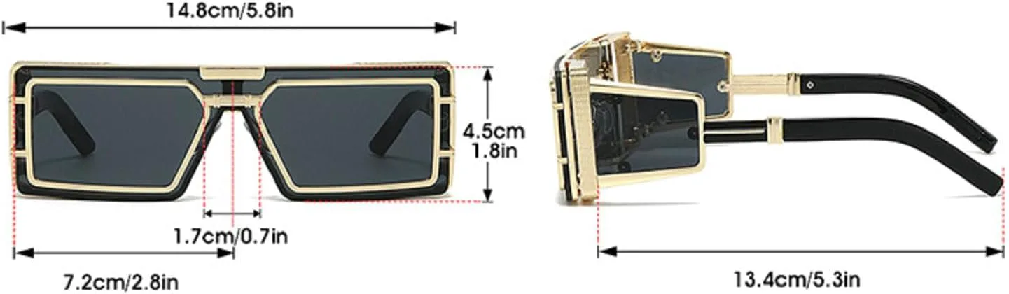 

Винтажные квадратные солнцезащитные очки для мужчин и женщин, роскошные очки-маска в спортивном стиле панк, солнцезащитные очки UV400 5514 Melrose, Brown