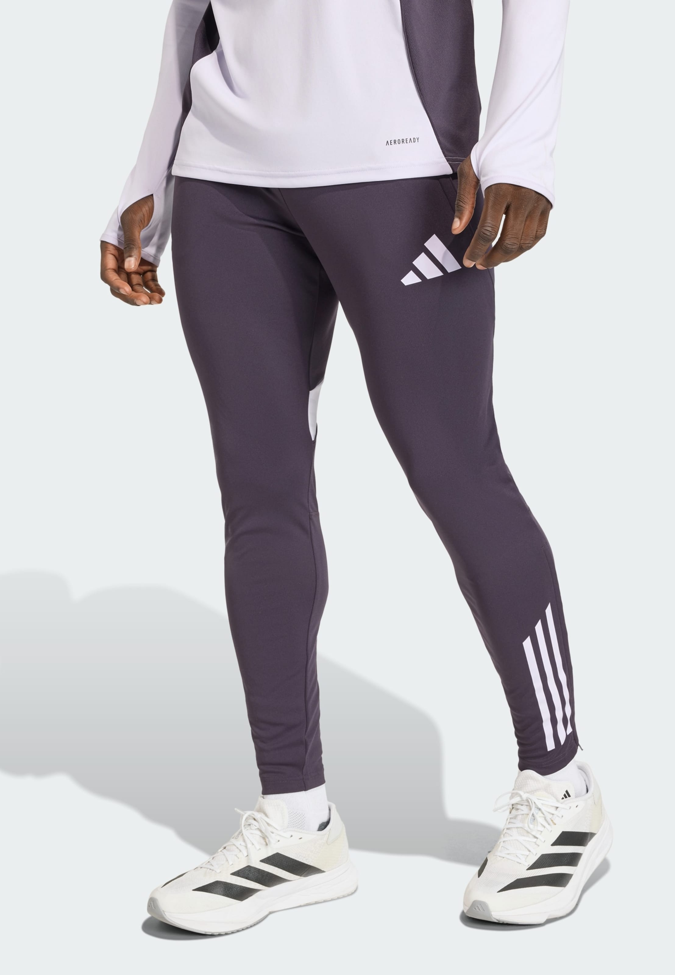 Adidas Performance Узкие спортивные штаны 'Manchester United Tiro 25 Competition' в цветах пастельный фиолетовый, темный фиолетовый — фото 2