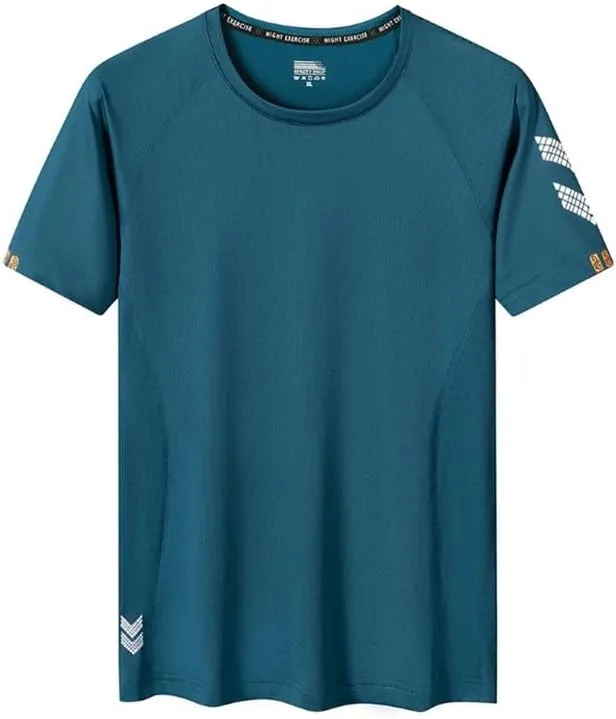 

VIVICOLOR Мужская футболка Ice Silk для фитнеса с коротким рукавом, быстросохнущая