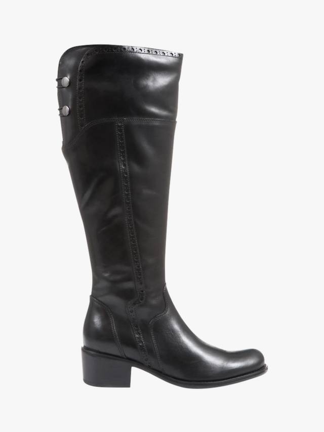 Кожаные сапоги для верховой езды rachel средней посадки до икры Jones Bootmaker, черный