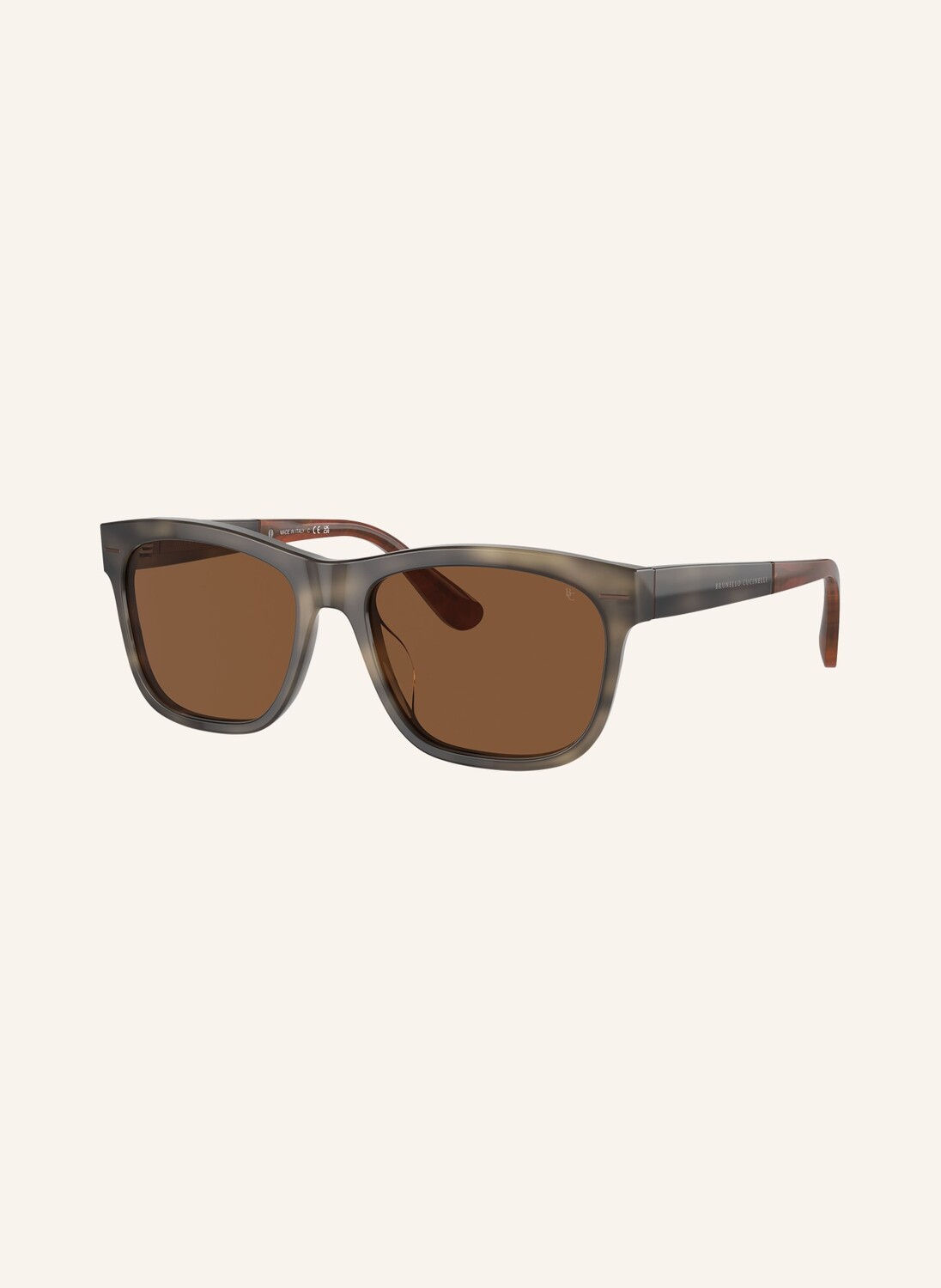 

Солнцезащитные очки bc4003s BRUNELLO CUCINELLI, гавана/коричневый