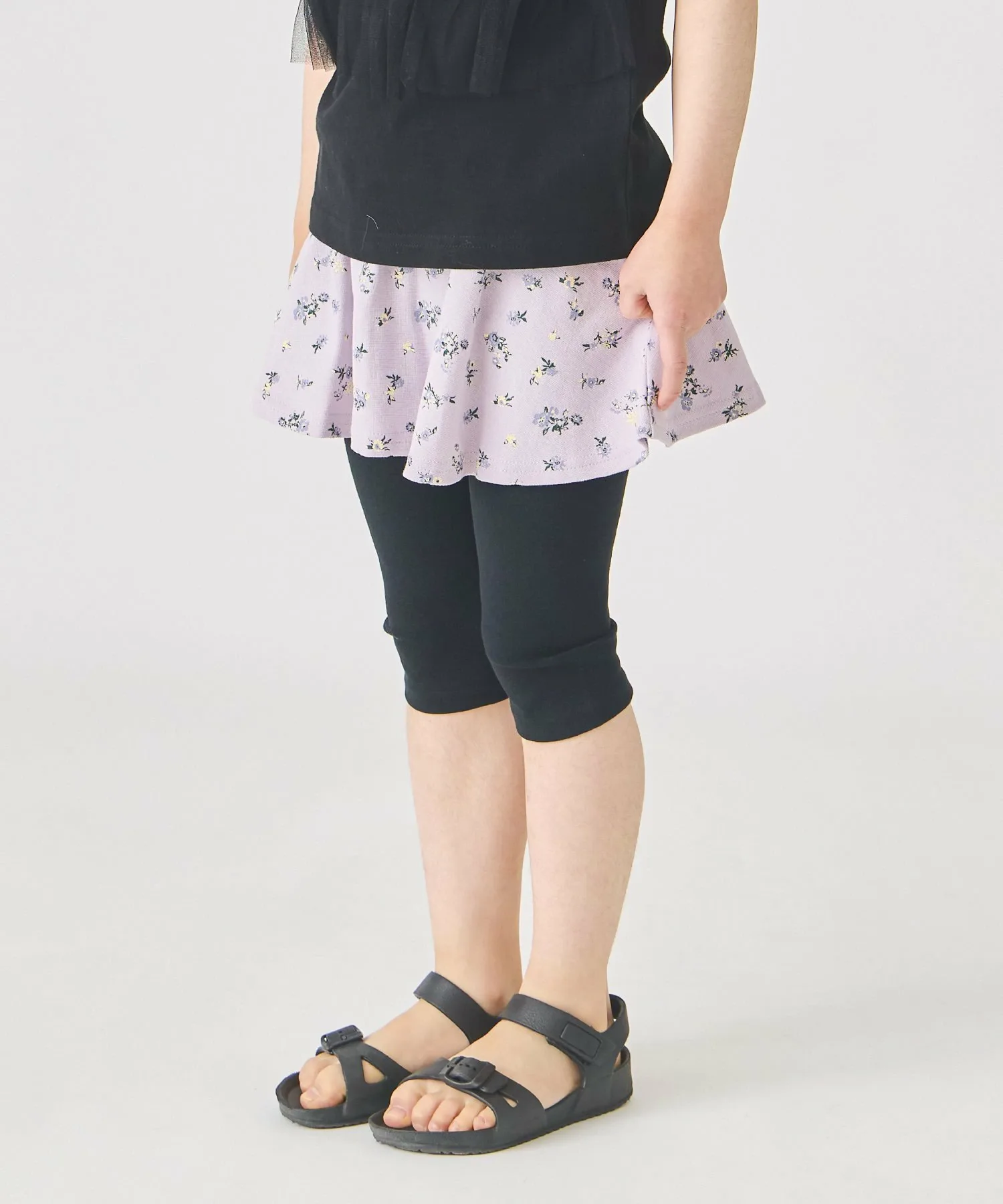 Юбка Юбки длиной 6 дюймов с принтом по всей поверхности Ever Closet, H. Lavender (floral pattern)