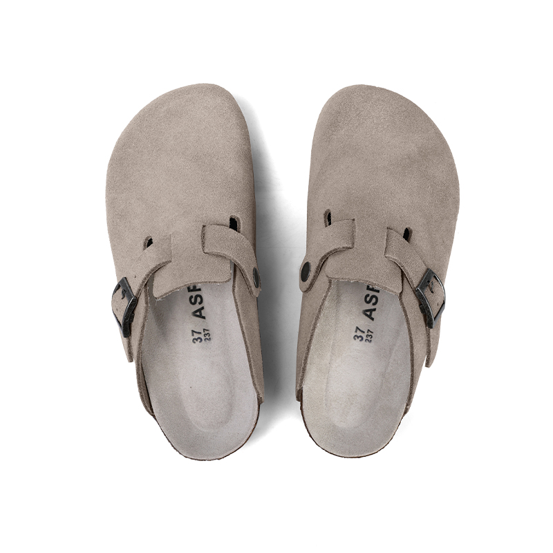 ASFVLT SNEAKERS Коричневые женские тапочки с пробковой подошвой, бесшумные, устойчивые к истиранию и скольжению, с закрытым носком, цвет Dark Brown — фото 4