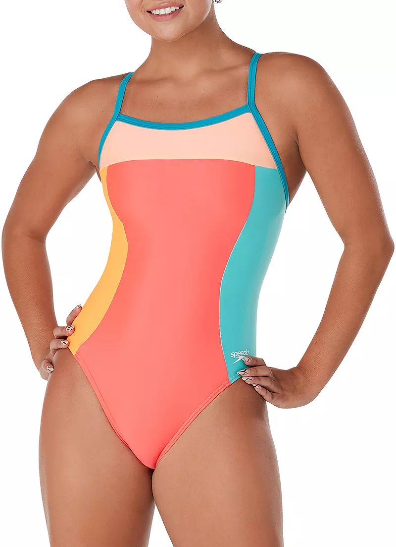 

Женский цельный комбинезон Speedo Propel Back, цвет Post It Pink
