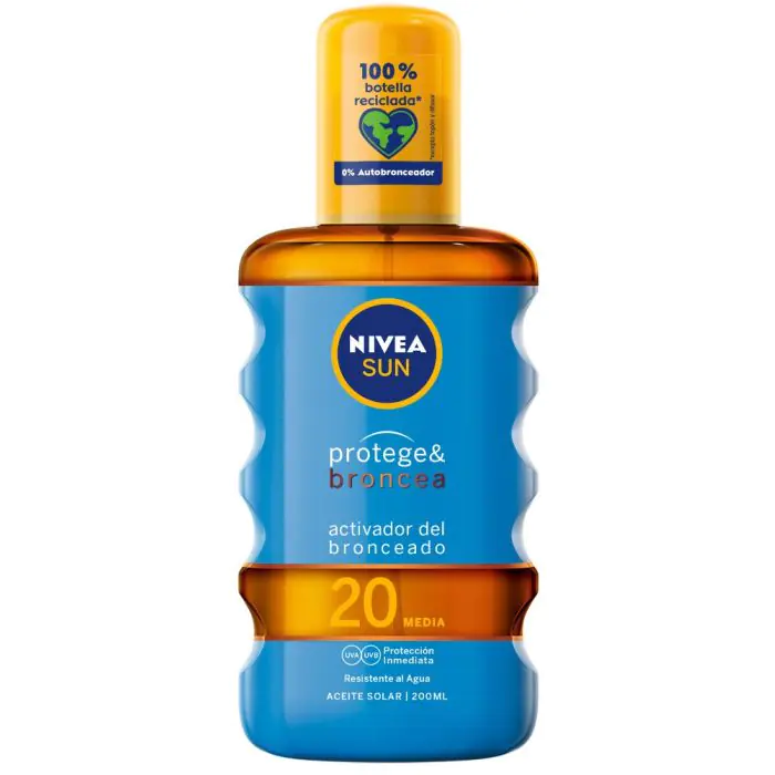 

Солнцезащитный крем aceite solar protege & broncea Nivea, цвет 30