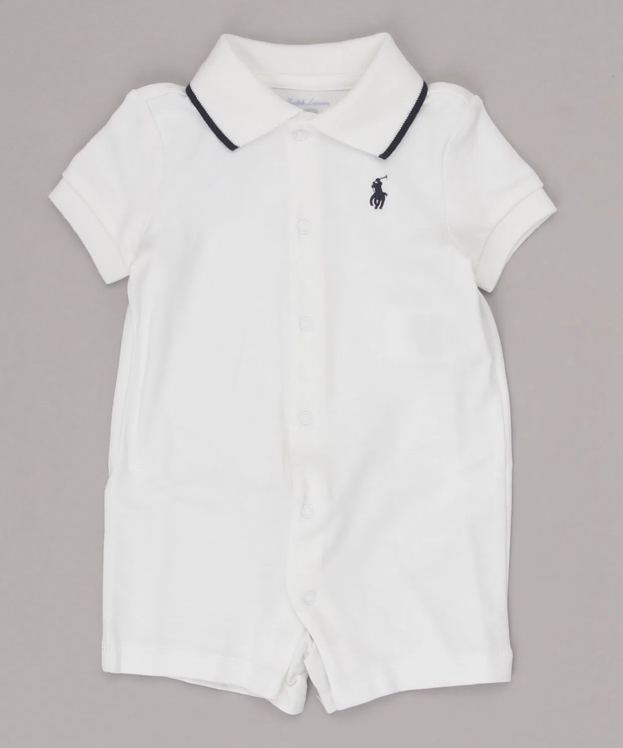 Поло-платье из мягкого хлопка Polo Ralph Lauren, белое — фото 3