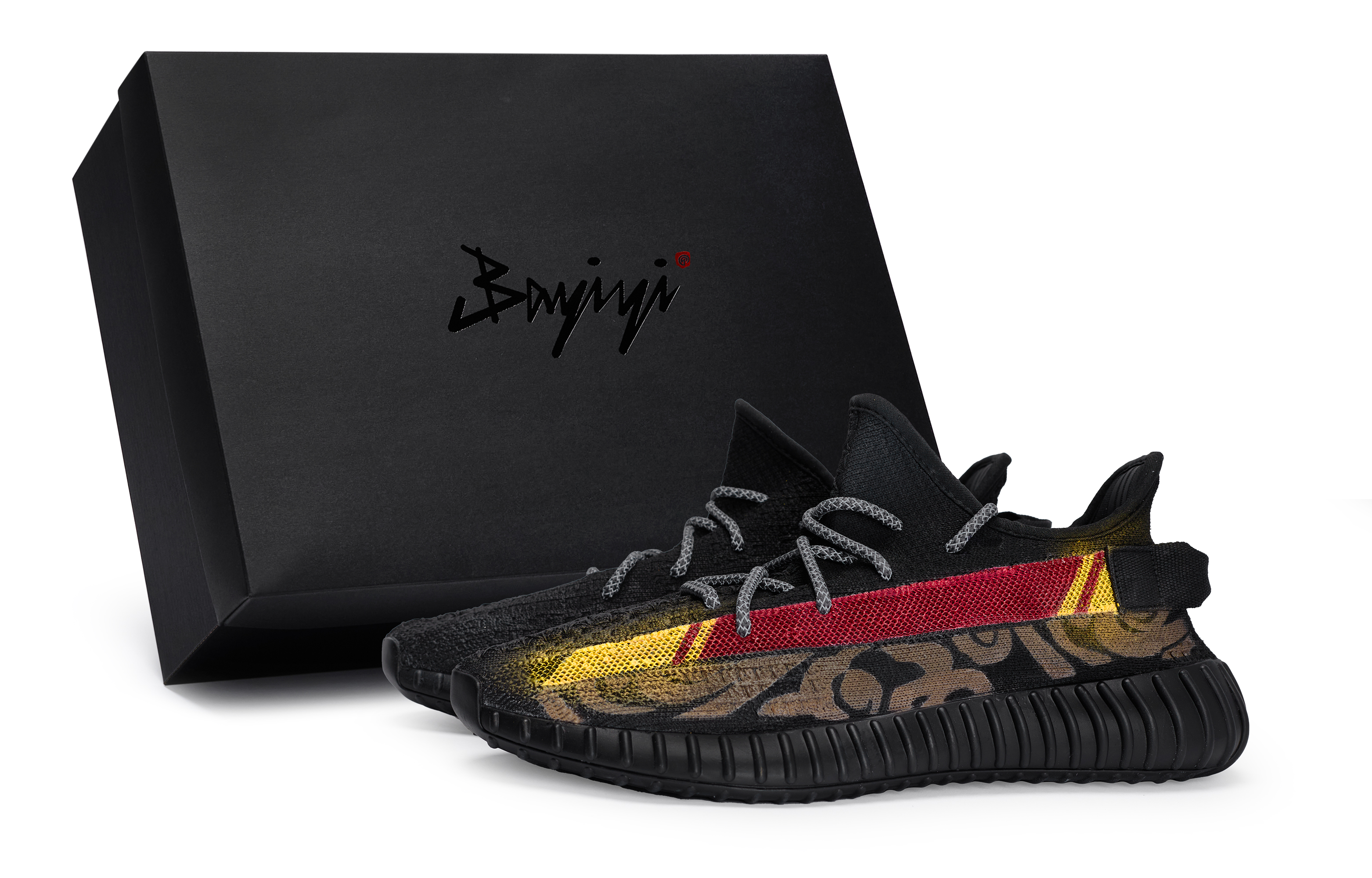 

Yeezy Boost 350 V2 Кроссовки Lifestyle Unisex Low-Top Black-Brown-Red Adidas Originals