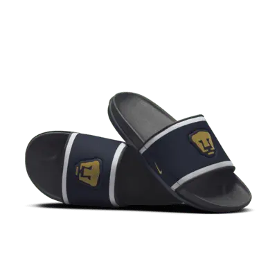 

Шлепанцы Nike Offcourt (Pumas UNAM) Soccer Slides, цвет Obsidian/Dark Smoke Grey/White/Truly Gold
