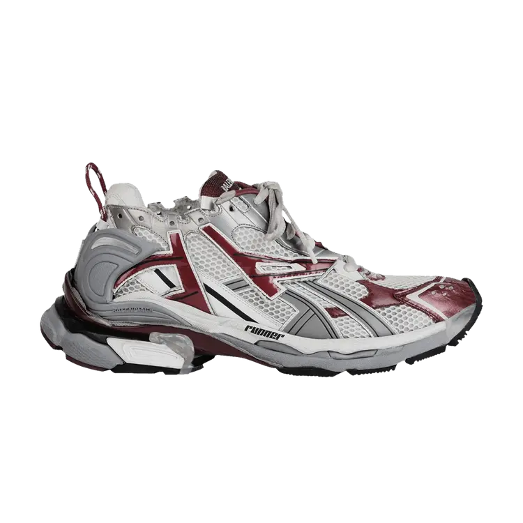 Кроссовки Balenciaga Wmns Runner Sneaker White Burgundy, белый