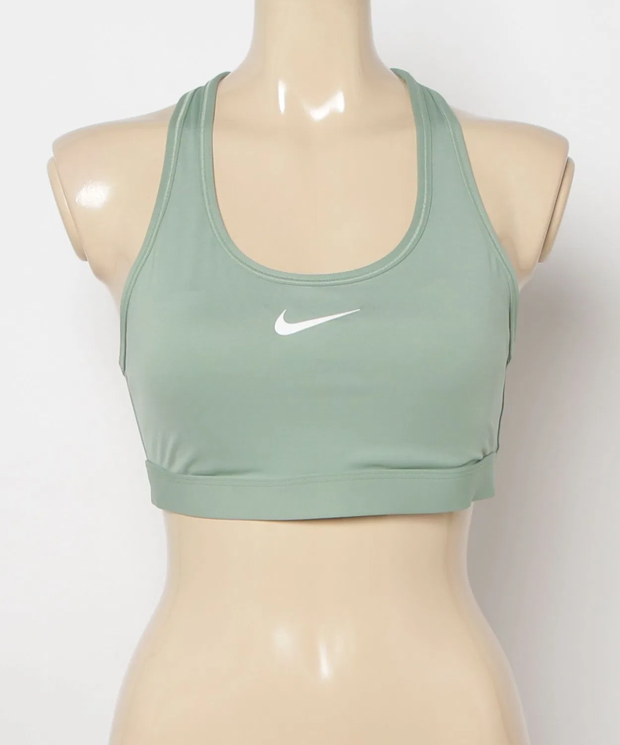 Спортивный бюстгальтер Swush Bra Nike средняя поддержка зеленый