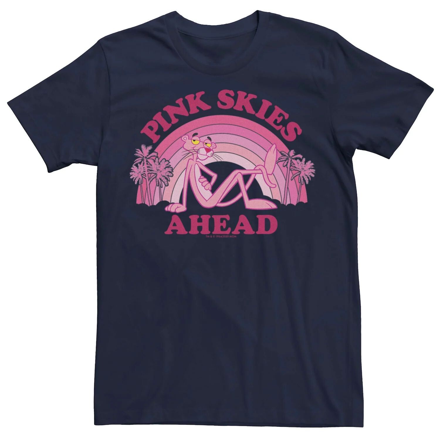

Мужская футболка Pink Panther Pink Skies Ahead Licensed Character