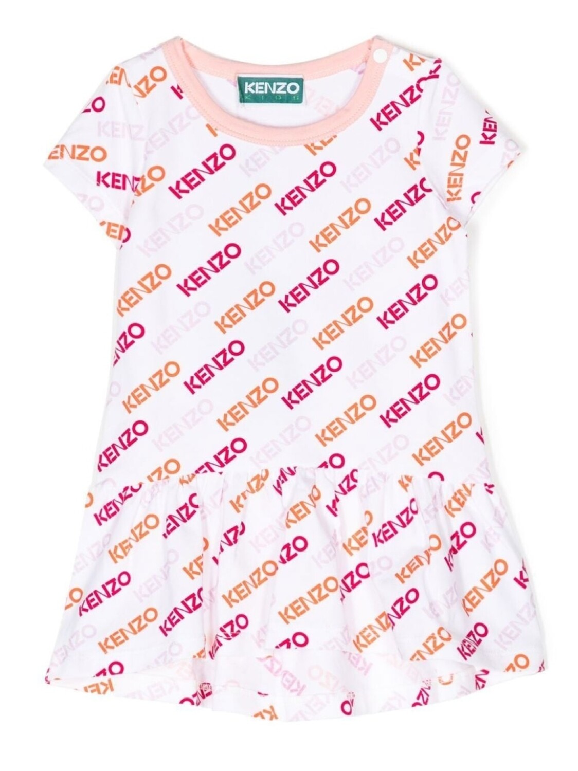 

Kenzo Kids платье-футболка с логотипом, белый