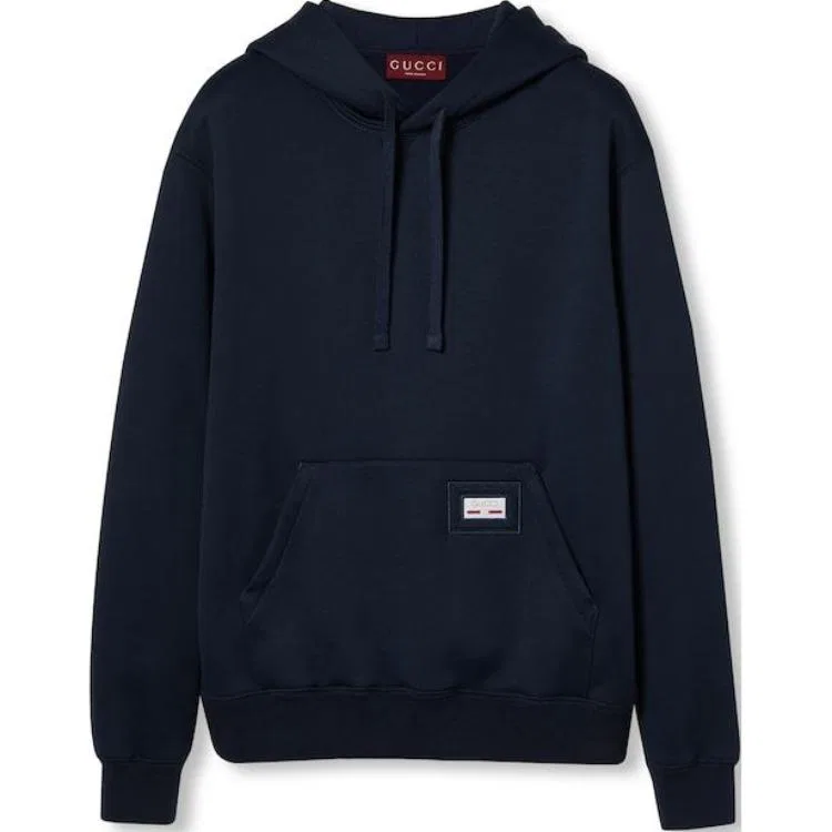 Свитшот из технического нейлона Jersey GUCCI, Blue