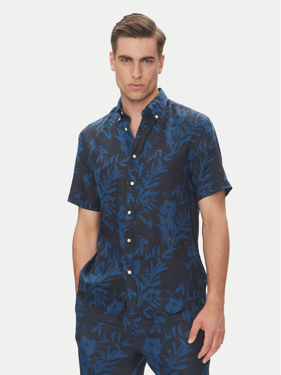 

Рубашка обычного кроя Tropical MW0MW38586 Tommy Hilfiger, синий