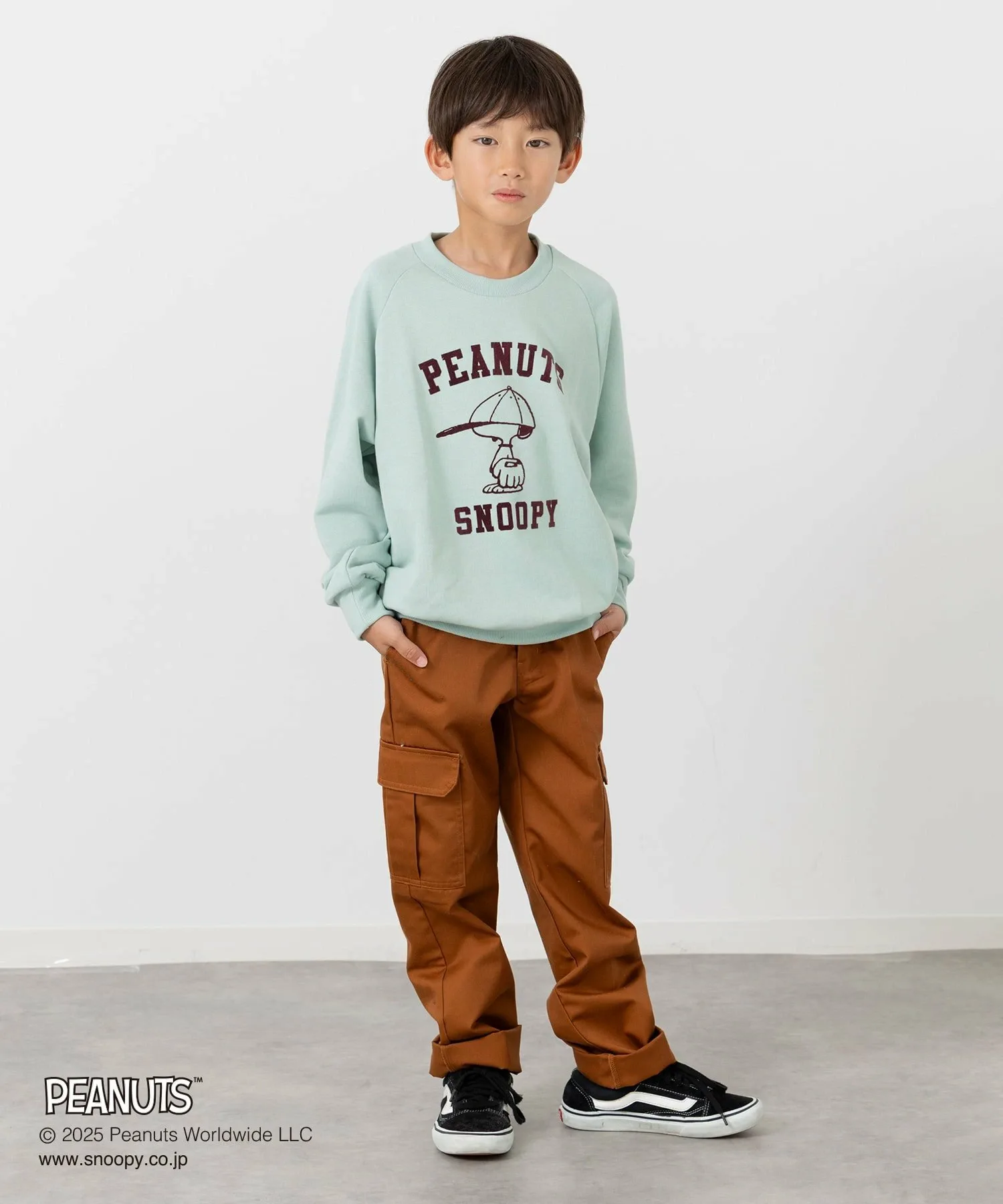Флисовая толстовка с рисунком арахиса Peanuts, F Raglan/Mint — фото 2