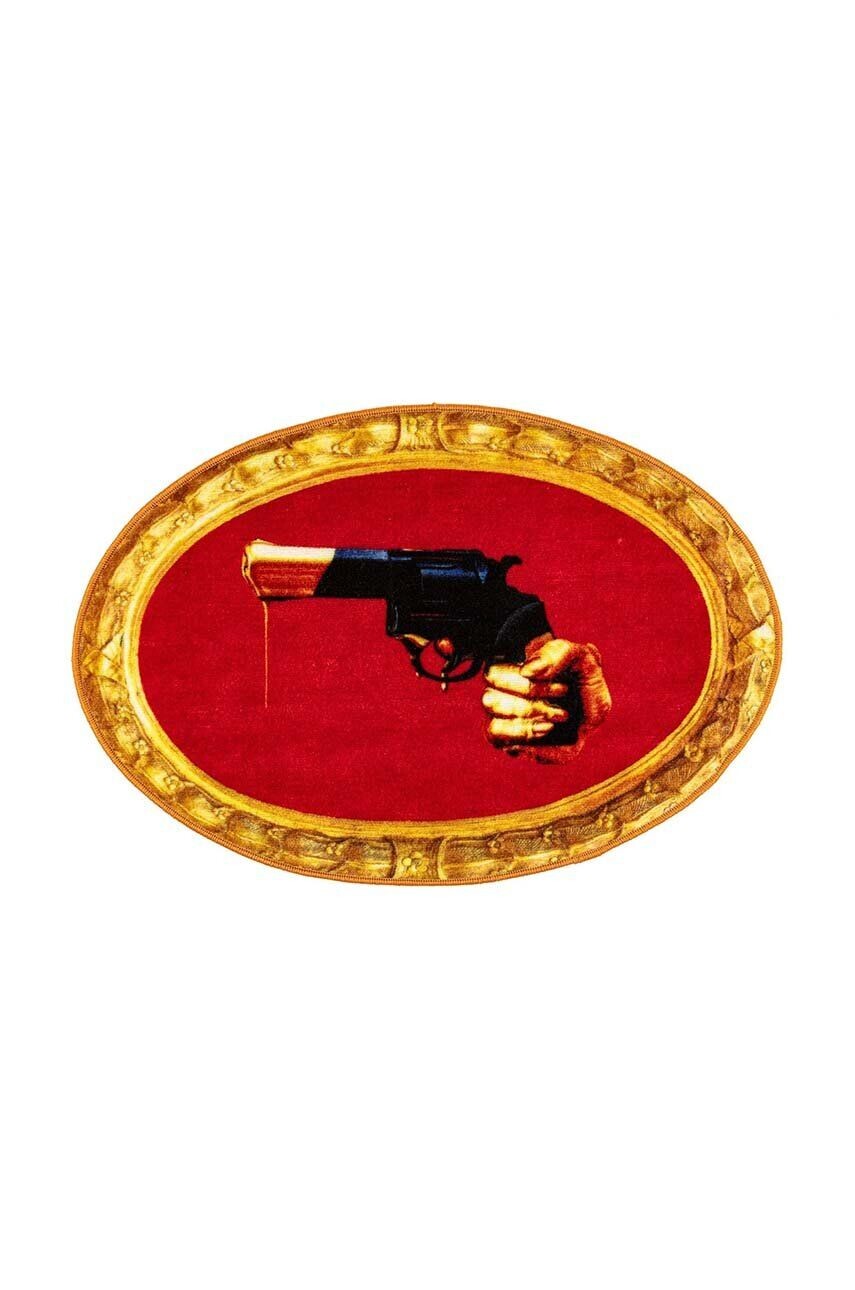 

Коврик для ванной Seletti Revolver x туалетная бумага, мультиколор