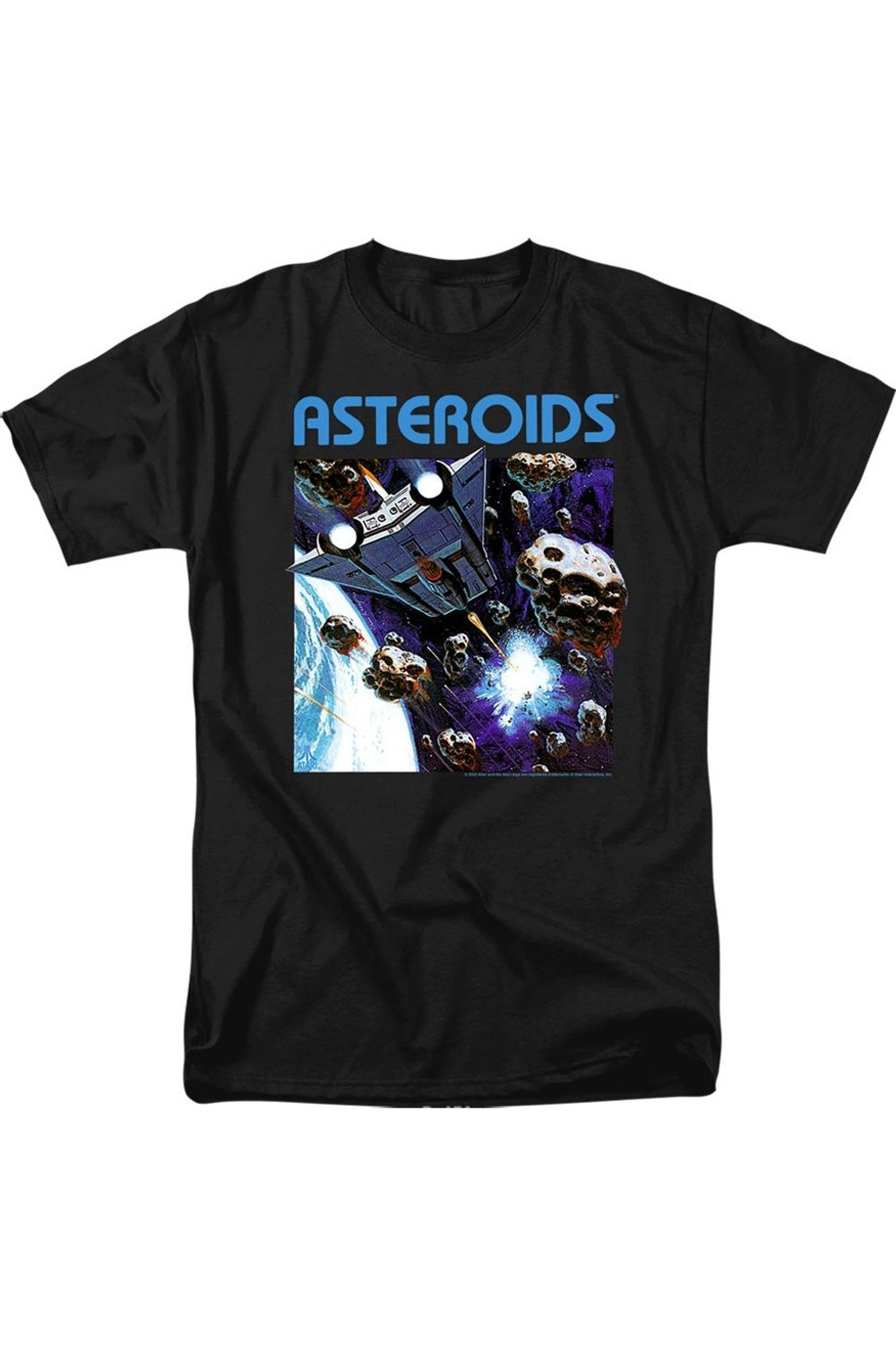 

Футболка Atari 2600 Asteroids с коротким рукавом для взрослых Gildan, черный
