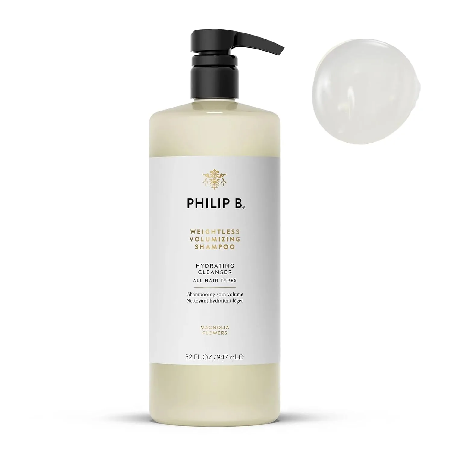 Набор из шампуня и кондиционера PHILIP B. Weightless Volumizing Hair Shampoo (955 мл) + кондиционер Weightless Volumizing Conditioner (955 мл). — фото 2