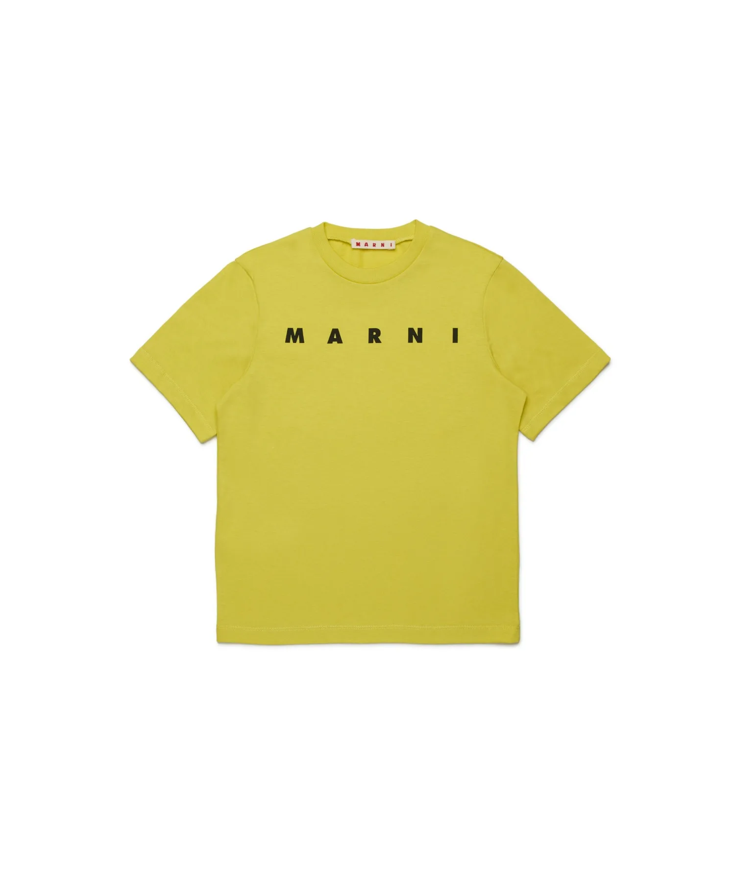 Детская футболка MARNI с логотипом жёлтая