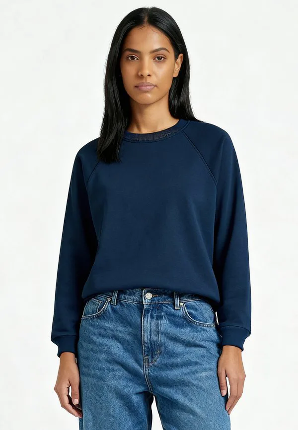 

Простая толстовка-реглан Mira Paris, Dark Blue, Синий, Простая толстовка-реглан Mira Paris, Dark Blue